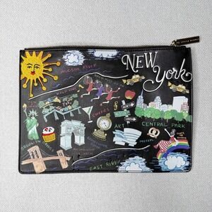 Alice + Olivia Chelsea Zip Pouch in Multi New‎ York